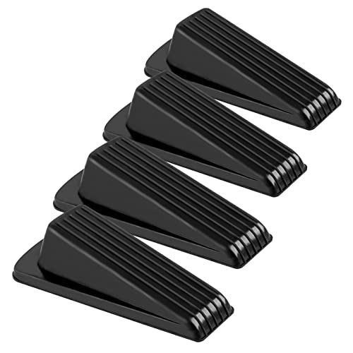 Eco-Friendly 4 Pack Door Stoppers, Rubber for Bottom of Door, Rubber Set